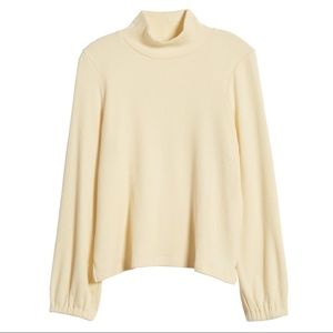 Madewell • Mock Neck Bubble-Sleeve Sweater